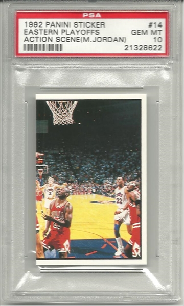 マイケル・ジョーダン コレクターズピンセット PSA Set Registry Showcase: Michael Jordan Panini Stickers Set